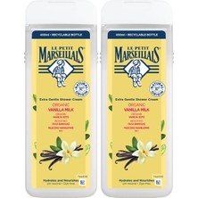 Le Petit Marseillais Duş Jeli Vanilya 400 ml 2'li