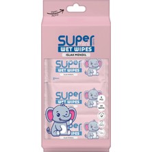 3 Adet Venteks Süper Mini Islak Mendil 8'li