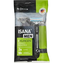 5 Adet Isana Men Tıraş Bıçağı 3 Bıçaklı 8 Adet
