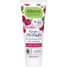 3 Adet Alterra Çocuk Diş Macunu Organik Ahududulu Çilek Ekstraktlı, 0-6 Yaş 75 ml