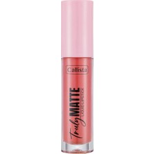 4 Adet Callista Truly Matte Liquid Lipstick Mat Likit Ruj 404 Blushing Pink Pembe 1 Adet