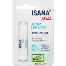 4 Adet Isana Med Dudak Balmı Organik Zeytinyağlı 4,5 G