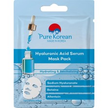 5 Adet Pure Korean Serum Maske Hyaluronic Acid 1 Adet