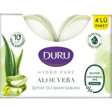 3 Adet Duru Hydro Pure Aloe Vera Şeffaf Cilt Bakım Sabunu 135 gr x 4