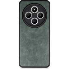 SS Home Concept Xiaomi Redmi 14C Kılıf Aras Deri Kapak - Koyu Yeşil