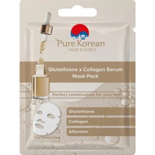 4 Adet Pure Korean Glutathione x Collagen Serum Maske 1 Adet