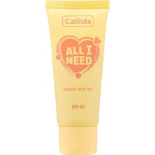 2 Adet Callista Aydınlatıcı Krem All I Need Radiant Skin Tint Spf 50 Işıltılı 1 Adet