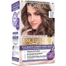 L'Oréal Paris 3 Adet L Oréal Paris Excellence Cool Creme Saç Boyası Ekstra Küllü Kahve 7.11 1 Adet
