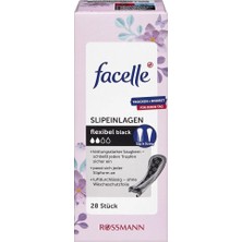 2 Adet Facelle Günlük Ped String Slip Siyah 28'li