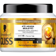Gliss Saç Bakım Maskesi 4'ü 1 Arada Oil Nutritive Besleyici 400 ml