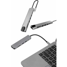 SS Home Concept Çevirici Dönüştürücü Adaptör Macbook 3 In 1 Type-C To Hdmı USB 3.0