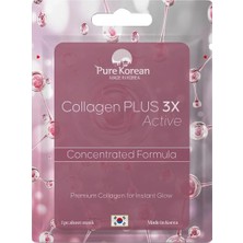 5 Adet Pure Korean Maske Collagen Plus 3 x Active 1 Adet