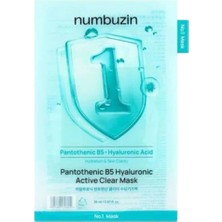 5 Adet Numbuzin No.1 Pantothenic B5 Hyaluronic Active Clear Mask 1 Adet