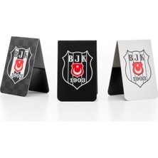 Beşiktaş Bayrak Armalar 3'lü Mıknatıslı Kitap Ayracı Seti - Lisanslı Orijinal