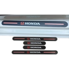 Aksefuar Lazer Honda Grubu ile Uyumlu Carbon Kapı Eşiği Kırılmaz (Ön Arka 4lü Set)