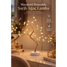Masaüstü Boncuklu Şarjlı Ağaç Lamba