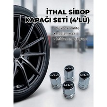 Aksefuar Lazer Kia Grubu ile Uyumlu Alüminyum Altıgen Sibop Kapak Seti (Gümüş) - Ithal Sibop Kapağı (4lü Set)