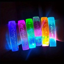 SS Home Concept Mor LED Işıklı Baskı Yapılabilen Pilli Bileklik Bilezik 1,5 cm Genişlik