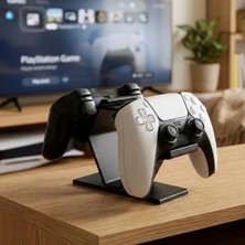 Aksefuar Lazer Şık ve Düzenli PlayStation ve Oyun Kolu Standı Siyah