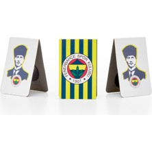 Fenerbahçe Atatürk 3'lü Mıknatıslı Kitap Ayracı Seti - Lisanslı Orijinal