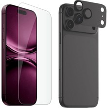 Teleplus iPhone 18 Pro Max Nano Ekran Koruyucu + Godes FC007 Titanyum Serisi Anti Reflective Kamera Lens Koruyucu