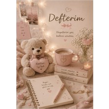 Liamir Studio Notebook, A5 Çizgili Not Defteri 50 Yaprak, 100 Sayfa, Laminasyon Kapak / Tel Spiral