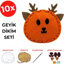 Kidose Dikiş Öğrenme Seti – Geyik Tasarımlı Çocuk Aktivite ve Hobi Kiti