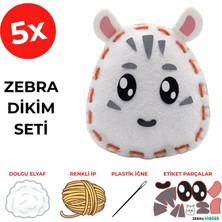 Kidose Çocuk Hobi Seti Zebra – Dikiş, Tasarım ve El Becerisi Geliştirme Kiti