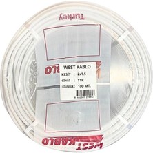 Royaleks 2x1,5 mm Ttr Elektrik Kablosu 100 Metre