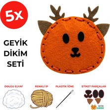 Kidose Çocuk Dikiş Seti – Geyik Figürü ile El Becerisi ve Yaratıcılık Aktivitesi