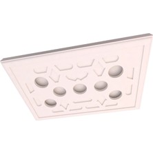 Motifpiyer Hazır Spotlu Tavan Paneli Matrix Serisi-Modern LED Uyumlu Tavan Göbeği/Rectangle-core