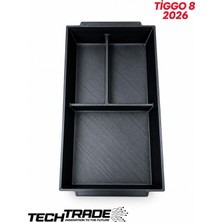 Tech Trade Chery Tiggo 8 (2026) Kolçak Organizer-3 Bölmeli Siyah