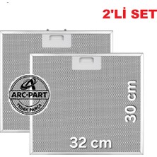 ARC-PART Silverline 3457 Soho 80 Alüminyum Filtre 32 X30 cm - 2'li Set