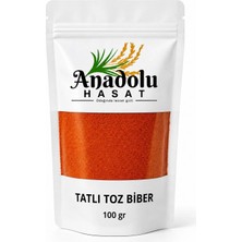 Anadolu Hasat Tatlı Toz Biber 100GR – Doğal, Katkısız, Öğütülmüş Kırmızı Biber