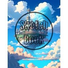 Gültekin Sketch Book Heaven: Premium Heavenly Sky City View Design Cover Page Sketchbook Blank Paper Pad 8.5" x 11" - 120 Pages Blank Paper Book For Drawing, ... Unlined Journal Soft Cover Sketchbooks