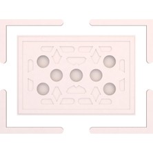 Motifpiyer Hazır Spotlu Tavan Paneli Matrix Rectangle-Modern LED Uyumlu Tavan Göbeği/core-mono-Diş Çitalı