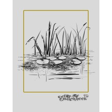 Gültekin Sketchbook: River Scene, Large 8.5" x 11", 110 Pages, Perfect For Everyone, Crayons, Pencils, Drawing And Sketching