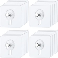 Gültekin 20 Adet Kendinden Yapışkanlı Resim Kancası, Şeffaf Yapışkan Kanca, Resim Asma, Delme Olmadan Resim Çerçevesi, Kendinden Yapışkanlı Resim, Poster, Fotoğraf, Dekoratif Tablo Için (20)