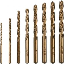 Gültekin 8'li M35 Hss Kobalt Matkap Ucu Seti - Paslanmaz Çelik ve Sert Metaller Için Özel Tasarım - 1.5mm'den 6mm'ye Endüstriyel Tip Uzun Ömürlü Metal Delme Takımı - 135° Hassas Uç