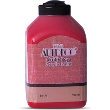 Gültekin Artdeco Akrilik Boya, 500ML, Çilek Kırmızı 3675