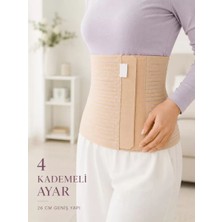 Belirtilmemiş 26 cm Abdominal Korse Doğum Sonrası 4 Kademeli Ayarlanabilir Karın Bel Korsesi