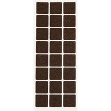 Gültekin Smartizi Kare Yapışkanlı Mobilya Altlığı (Tek Plaka x 24 Adet) - 2.5x2.5 cm Standart Boy Çizilmez ve Ses Kesici Ped
