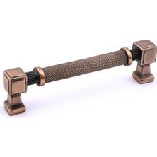 Gültekin Talas Tırtıklı 128 mm Soft Antik Metal Kulp Mobilya Çekmece Dolap Kapak Kulpu Dayanıklı Kulbu Kulpları