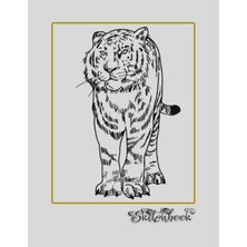 Gültekin Sketchbook: African Wildlife Sketch, Large 8.5" x 11", 110 Pages, Perfect For Everyone, Crayons, Pencils, Drawing And Sketching