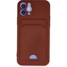 Royaleks Newface Apple Iphone 12 Kılıf Kelvin Kartvizitli Silikon - Bordo