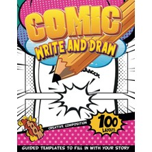 Gültekin Comic Kids Art Book: Child’s Sketch Pad With Comic Panels | Create Your Own Comic Books