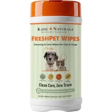 Gültekin Kahu Naturals Pati, Tüy, Vücut Temizleme Mendili, Kedi ve Köpek, Doğada Çözünür, Aloe Vera, Vitamin E ve B5, Yulaf Proteini, 40 Adet