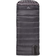 Gültekin Teton Sports Fahrenheit Standart Uyku Tulumu; Aile Kampı Için Harika, Gri Pamuk Astar, 203 cm x 83 Cm, Normal / 0F/-18C Sol Fermuar