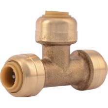 Gültekin Sharkbite 1/4 Inç (3/8 Inç Od) Tee, Pirinç Tesisat Bağlantısı Bağlantısı Için Itin, Pex Boru, Bakır, Cpvc, Pe-Rt, Hdpe, U358LFA