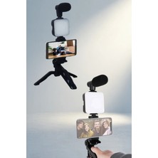 Aslanoğlu Store Kompakt Video Yapım Kiti Mini Tripod ve LED Işık